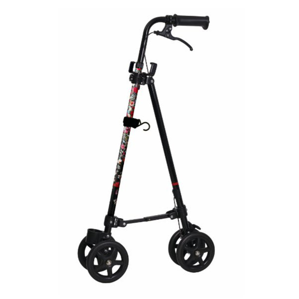 杖 ブーケ 車輪付き 高さ調節 ハンドレールステッキ 介護 歩行補助 自立式 -1