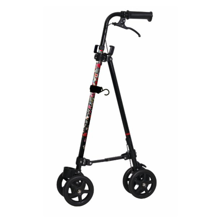 杖 ブーケ 車輪付き 高さ調節 ハンドレールステッキ 介護 歩行補助 自立式 -1