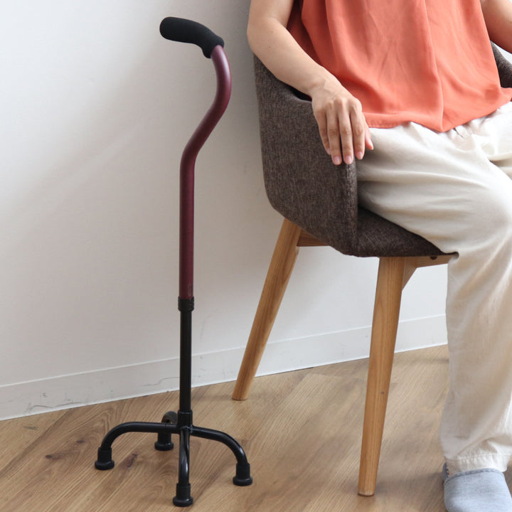 杖 4点杖 S 自立式 ステッキ 多脚杖 高さ調節 軽量 -14