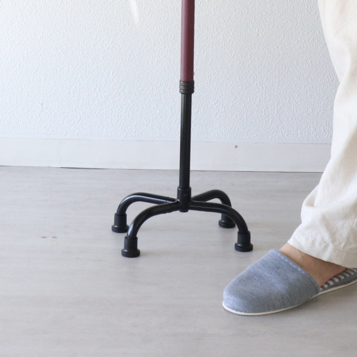 杖 4点杖 S 自立式 ステッキ 多脚杖 高さ調節 軽量 -5