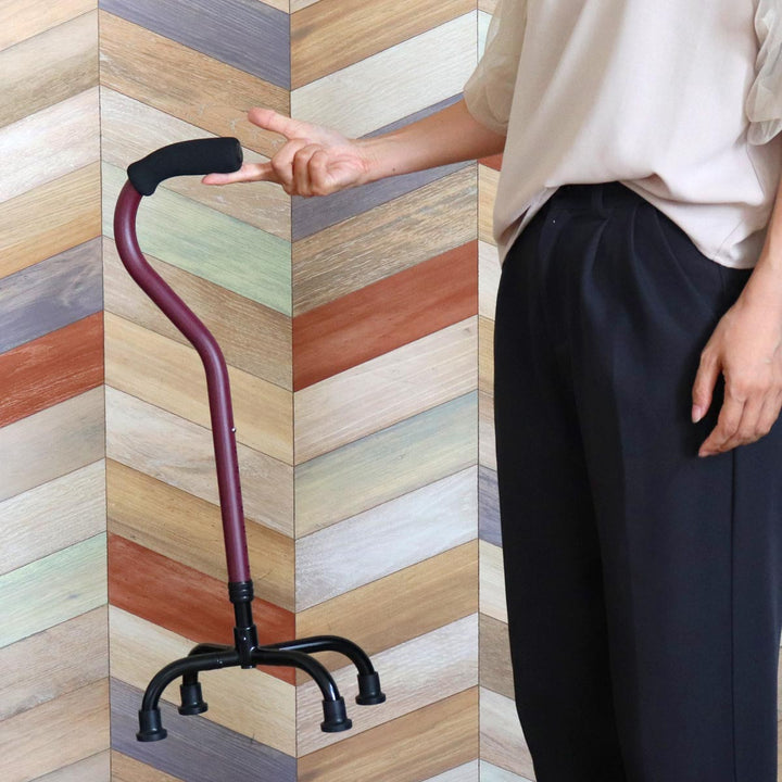 杖 4点杖 S 自立式 ステッキ 多脚杖 高さ調節 軽量 -6