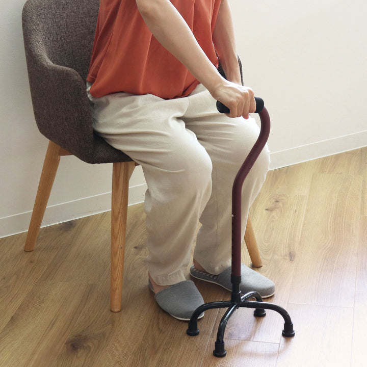 杖 4点杖 S 自立式 ステッキ 多脚杖 高さ調節 軽量 -7