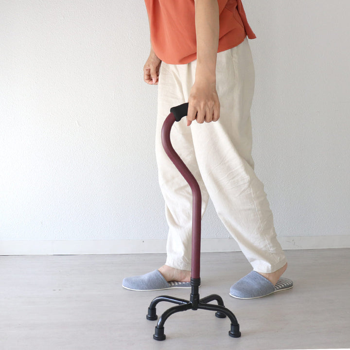 杖 4点杖 S 自立式 ステッキ 多脚杖 高さ調節 軽量 -11