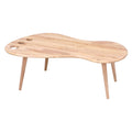 センターテーブル 幅92.5cm ドリンクホルダー ペン立て 木製 天然木 ローテーブル テーブル 机 リビング
