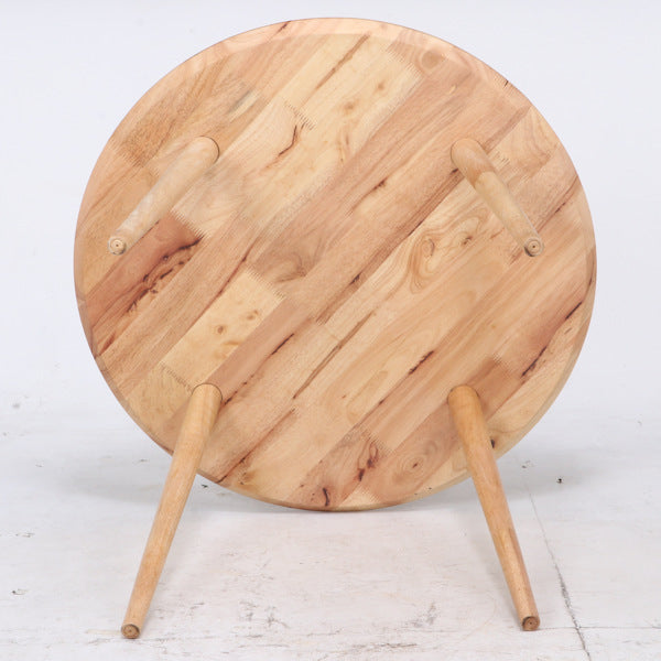 キッズテーブル 幅75cm 木製 天然木 円型 丸形 子供用 キッズ用 テーブル 机