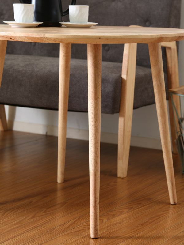 キッズテーブル 幅75cm 木製 天然木 円型 丸形 子供用 キッズ用 テーブル 机