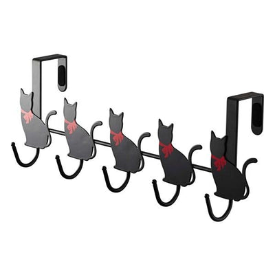 ドアハンガー 5連 猫 横型 ドアフック 山崎実業