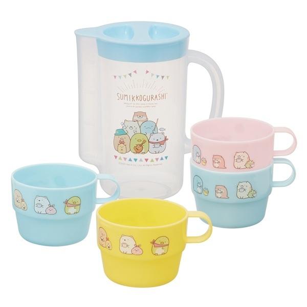 コップ アウトドア ケース付 すみっコぐらし キャンプ スタッキングコップ 4個入