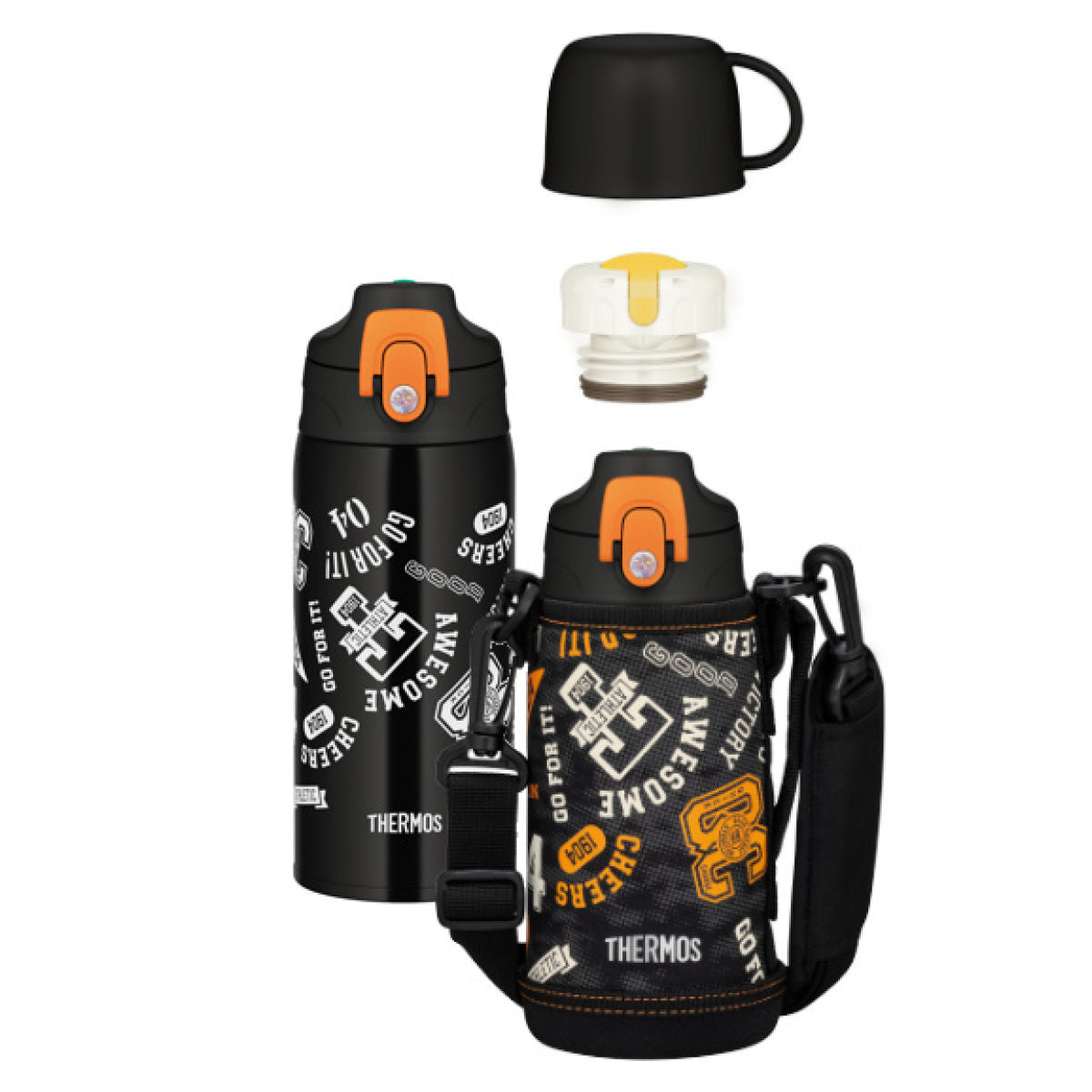 クラブエコウォーター 600ml 2本セット 特価 サーモス 水筒 600ml 2way コップ付き 直飲み ステンレス FJJ