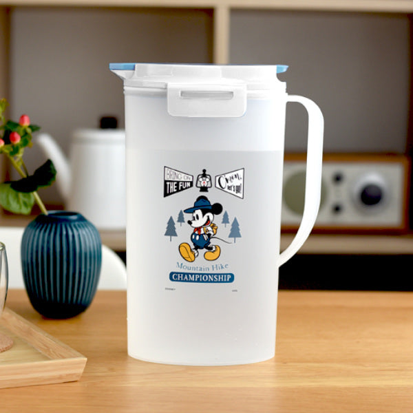 ピッチャー 冷水筒 2L ミッキーマウス 耐熱 ワンプッシュ 麦茶ポット