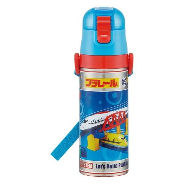 水筒 直飲み ステンレス 超軽量 プラレール 470ml 子供