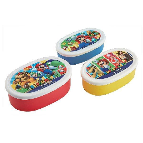 お弁当箱 抗菌 シール容器 3個入 スーパーマリオブラザーズ 子供