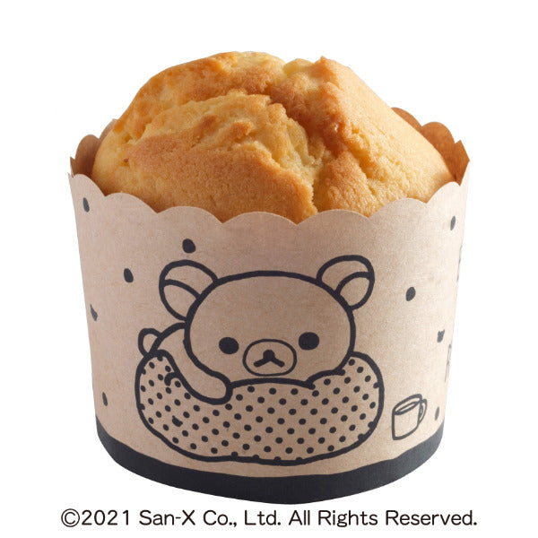 カップケーキ型 リラックマ 紙製 モノクロ マフィン型 日本製 貝印 キャラクター