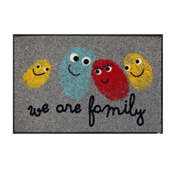 玄関マット 50×75cm 厚さ 6mm 屋内兼用 wash＋dry A Happy Family