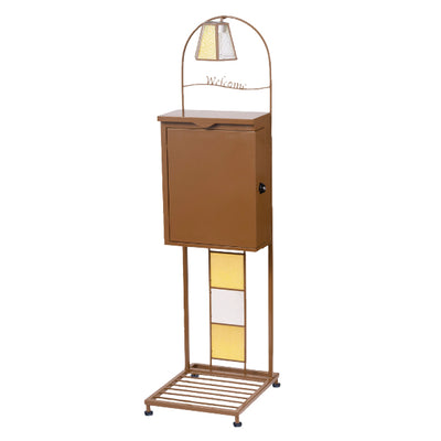 ポスト スタンドポスト ステンドグラス