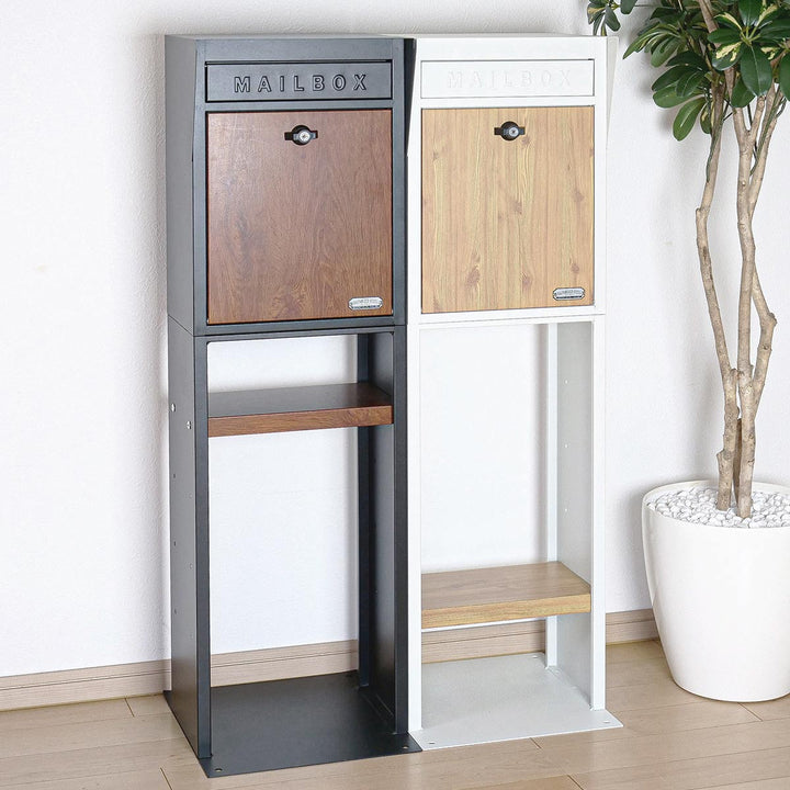 ポストスタンドポスト木目GALVA