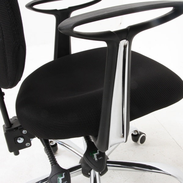 オフィスチェア 座面高47～56cm メッシュ ヘッドレスト リクライニング 高さ調整 デスクチェア 椅子
