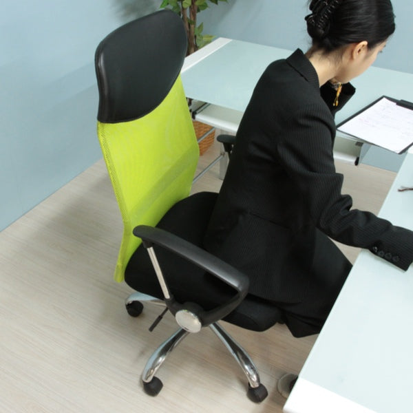 オフィスチェア 座面高42～52cm メッシュ アームレスト ひじ掛け 高さ調整 デスクチェア 椅子