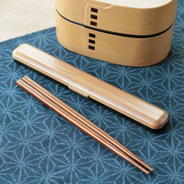 箸箱セット 18cm 千筋箸箱 箸 ひのき HAKOYA