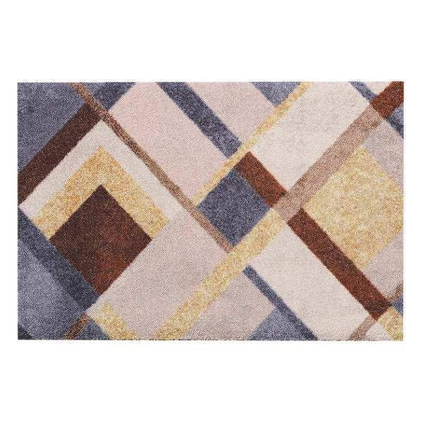 玄関マット 50×75cm 厚さ 6mm 屋内兼用 wash＋dry Art Deco