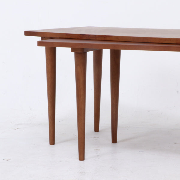 センターテーブル 幅120～200cm 木製 天然木 ツイン 収納 サブテーブル ローテーブル テーブル