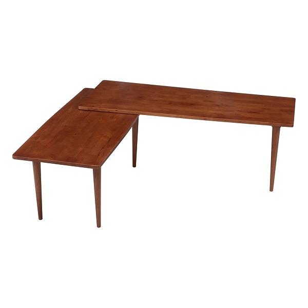 センターテーブル 幅120～200cm 木製 天然木 ツイン 収納 サブテーブル ローテーブル テーブル