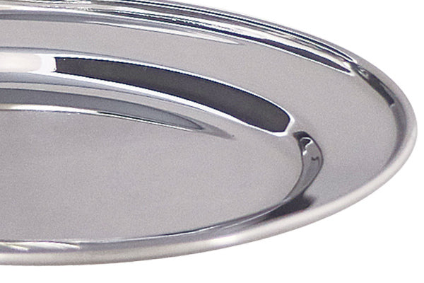 プレート 25cm ロッコ ROCCO オーバルプレート ステンレス製 カレー食器 皿 食器