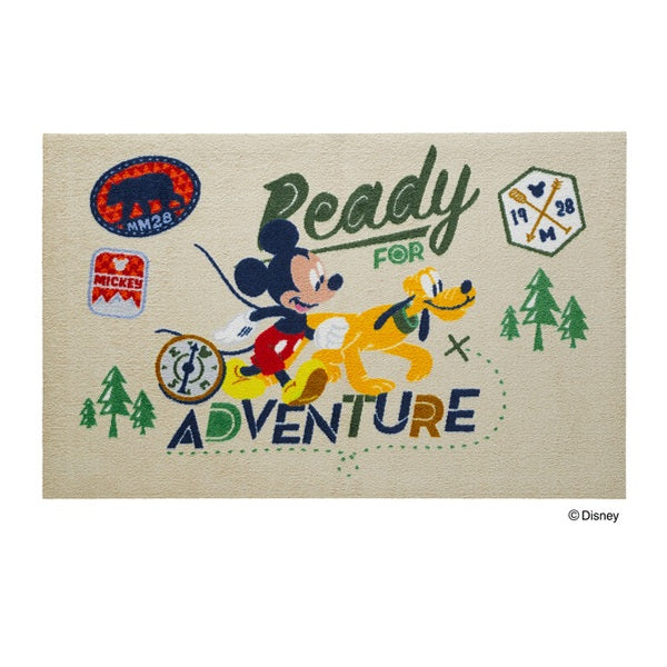 玄関マット 75×120cm 屋内兼用 ミッキー アドベンチャー