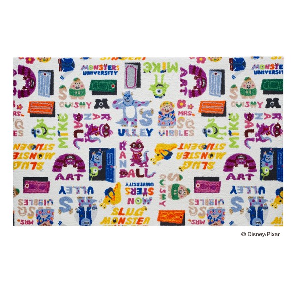 玄関マット 75×120cm 厚さ 6mm 屋内兼用 モンスターズインク