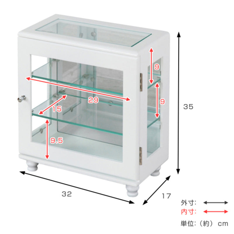 ミニコレクションラック ショーケース ワイドタイプ 幅35cm -5
