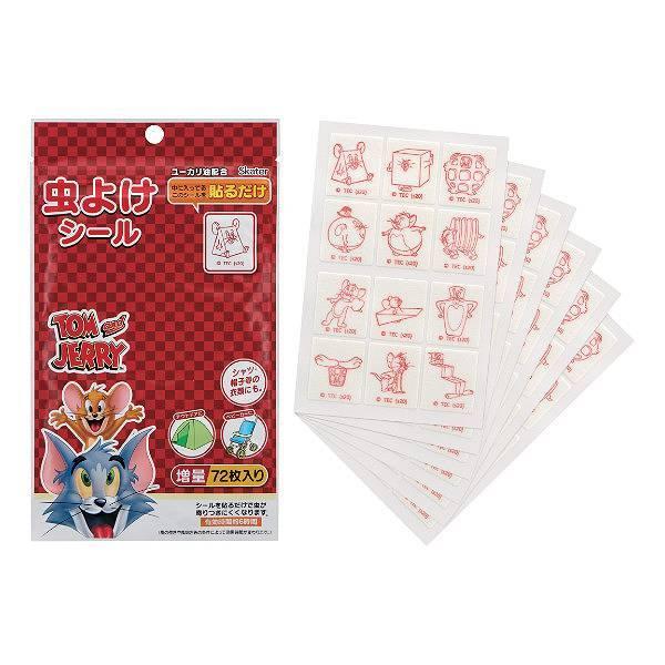 虫除けシール 72枚入 トムとジェリー アウトドア