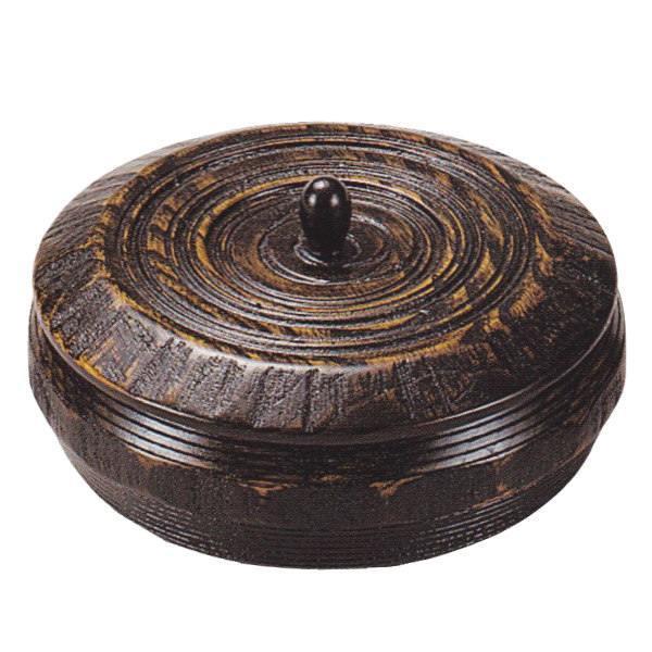菓子器 菓子鉢 18cm 荒筋はつり菓子器 木製 天然木 漆