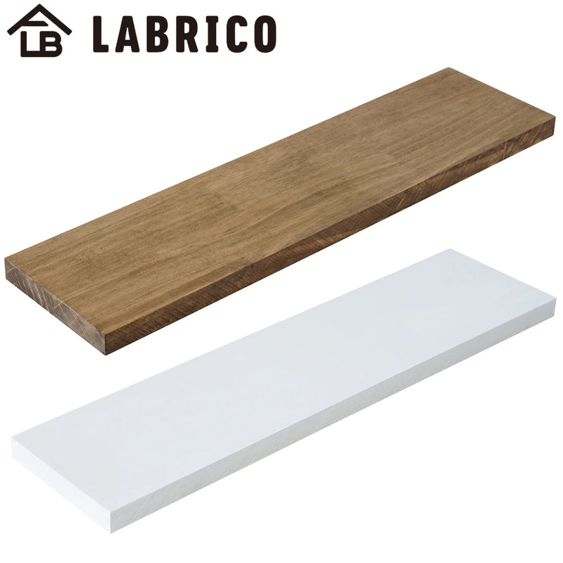 棚板 LABRICO ラブリコ パイン集成材 白 茶 幅40×奥行10×高さ1.5cm -2