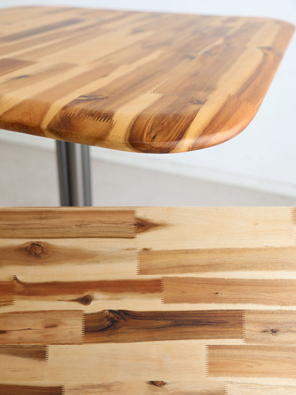 カフェテーブル 幅76cm 木製 天然木 無垢 ダイニング テーブル カフェスタイル