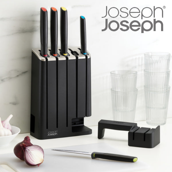 Joseph Jopseph ジョセフジョセフ エレベートナイフ5ピース&スリムブロックセット 包丁 5本セット 収納