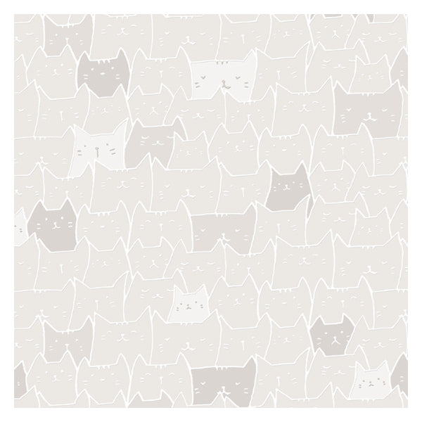 壁紙 はがせる シール ネコ 45×250cm ウォールシート リメイクシート