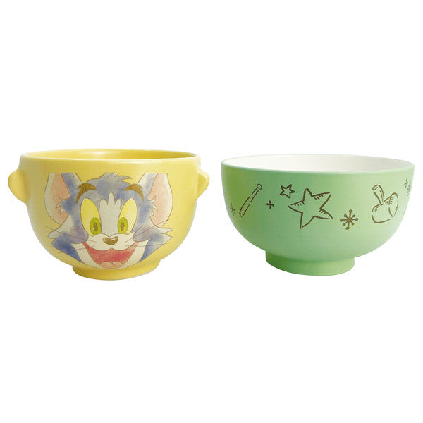 汁椀茶碗セット ミニ トムとジェリー 磁器 プラスチック 子供用食器 汁椀 茶碗 日本製 キャラクター