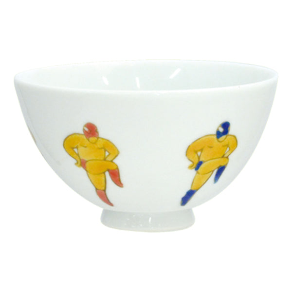 飯碗 茶碗 12cm プロレスラー 皿 食器 和食器 陶磁器 有田焼 日本製