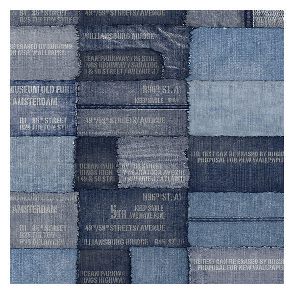 壁紙 はがせる シール デニム 45×250cm ウォールシート リメイクシート