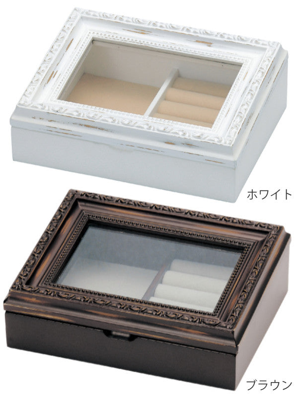 アンティーク 大型ジュエリーボックス 聞き返さ オルゴール付き 15800 