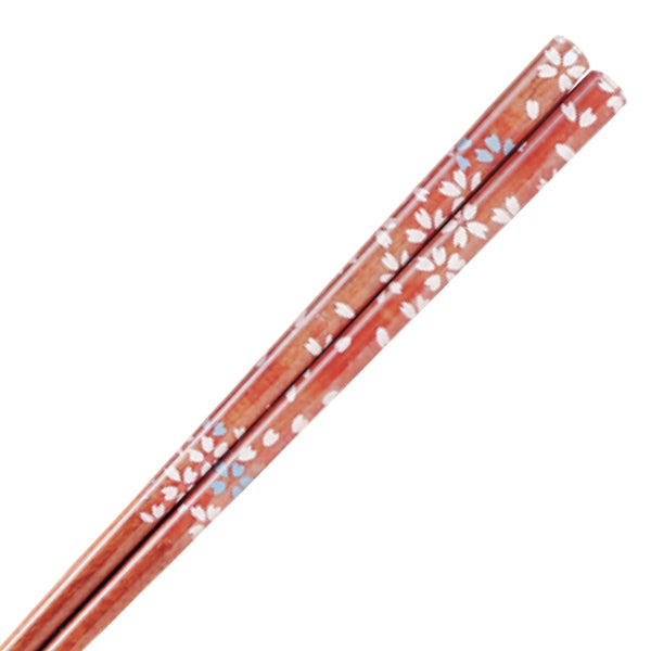 箸 21cm アクリア 柴桜 食洗機対応 すべり止め 木製 天然木 先角 和紙 日本製