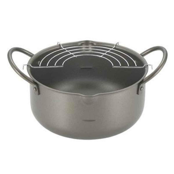 天ぷら鍋 20cm 深型 IH対応 アミ付 特厚 あ・ね・し・す