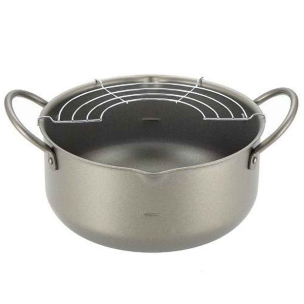 天ぷら鍋 22cm 深型 IH対応 アミ付 特厚 あ・ね・し・す