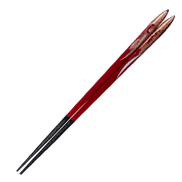 箸 21cm プレミアムアイ エレガントライン 翼 漆 木製 天然木 日本製