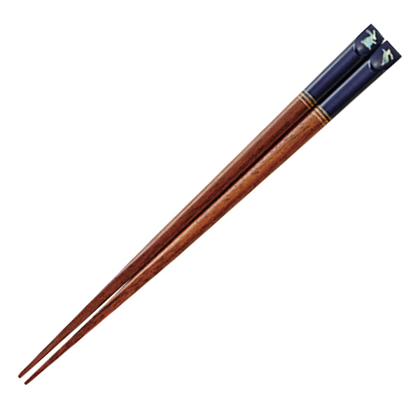 箸 子供用 18cm 彩うさぎ 木製 天然木 漆 日本製