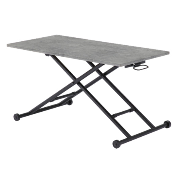 リフティングテーブル 幅113cm MORTERO モルテロ 高さ調整 センターテーブル 収納 コンクリート調
