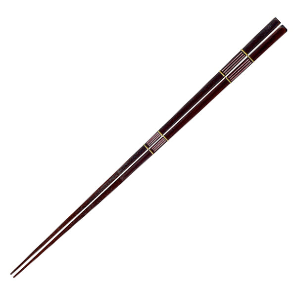 箸 21cm プレミアムアイ シンプルライン 春霖 漆 天然木 木製 日本製