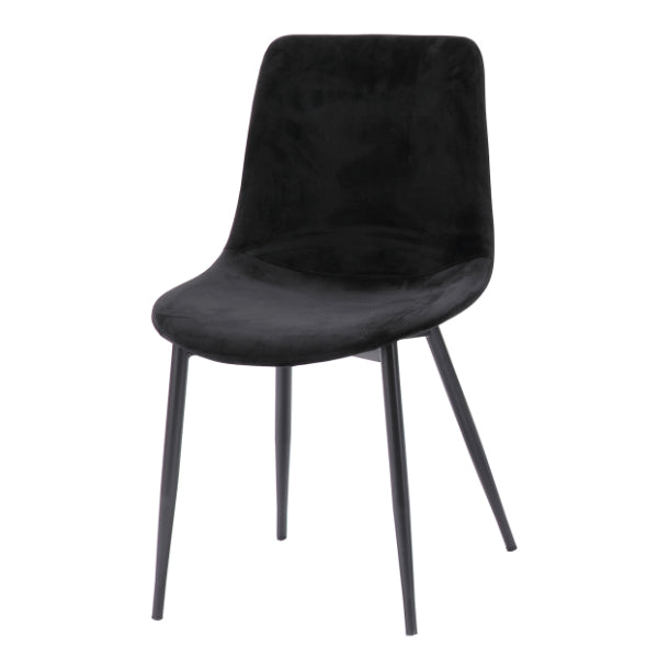 チェア 座面高43.5cm アルド ALDO ダイニングチェア レザー調 ベロア ヴィンテージ調 スチール脚 椅子