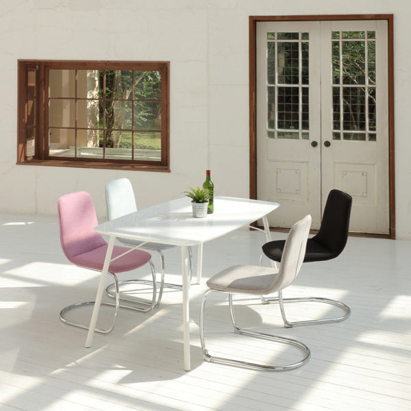 ダイニングテーブル幅140cm長方形Frescoフレスコダイニングテーブル鏡面机