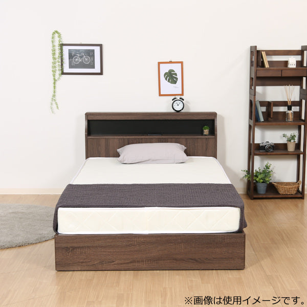 ベッド セミダブル 木製 ベッドフレーム コンセント ライト付き 引き出し 収納 すのこ -12